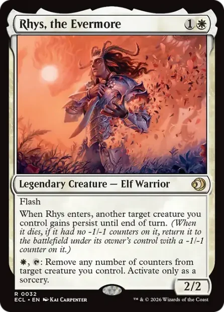 Rhys, the Evermore, Lorwyn Eclipsed — Magic: The Gathering card