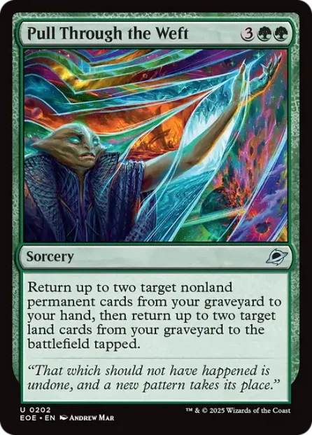 Pull Through the Weft, Edge of Eternities — Magic: The Gathering card