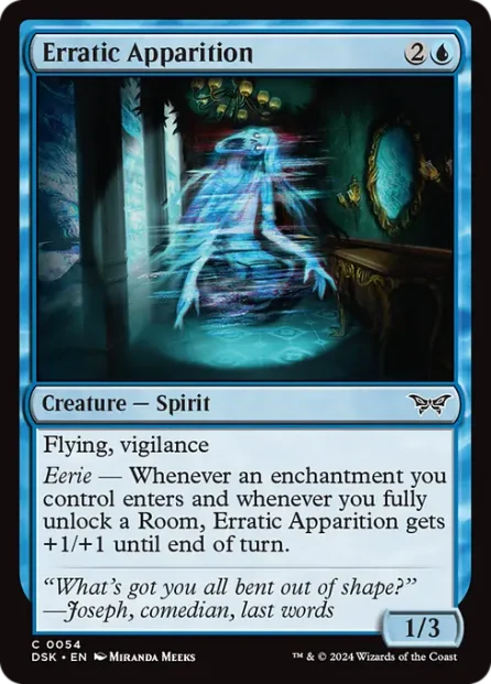 Erratic Apparition, Duskmourn: House of Horror — Magic: The Gathering card