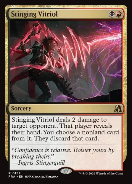 Stinging Vitriol, Reality Fracture — Magic: The Gathering card