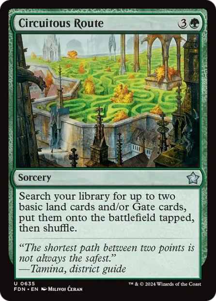 Circuitous Route, Foundations — Magic: The Gathering card