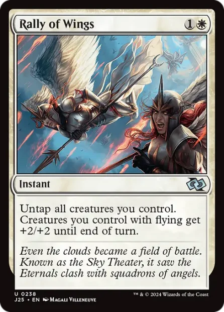 Rally of Wings, Foundations Jumpstart — Magic: The Gathering card