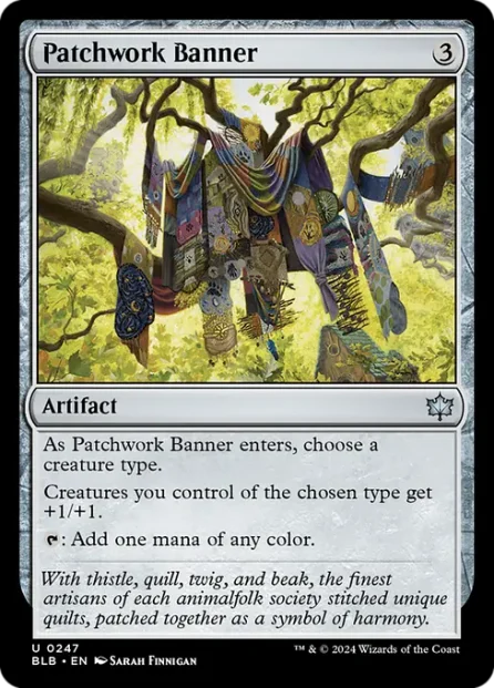 Patchwork Banner, Bloomburrow — Magic: The Gathering card