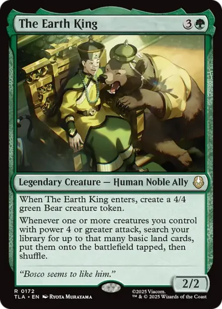 The Earth King, Avatar: The Last Airbender — Magic: The Gathering card