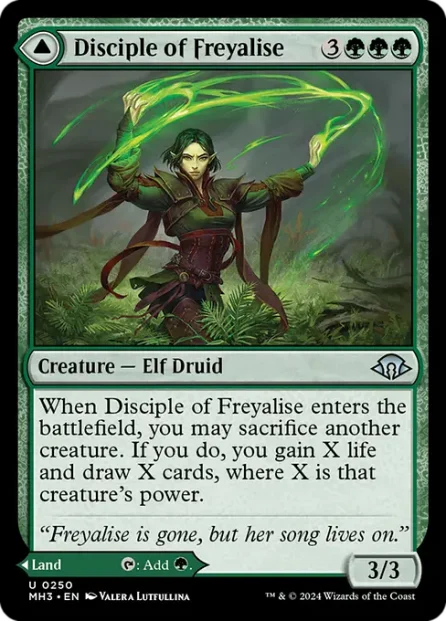 Disciple of Freyalise // Garden of Freyalise, Modern Horizons 3 — Magic: The Gathering card