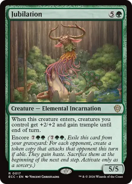 Jubilation, Lorwyn Eclipsed Commander — Magic: The Gathering card
