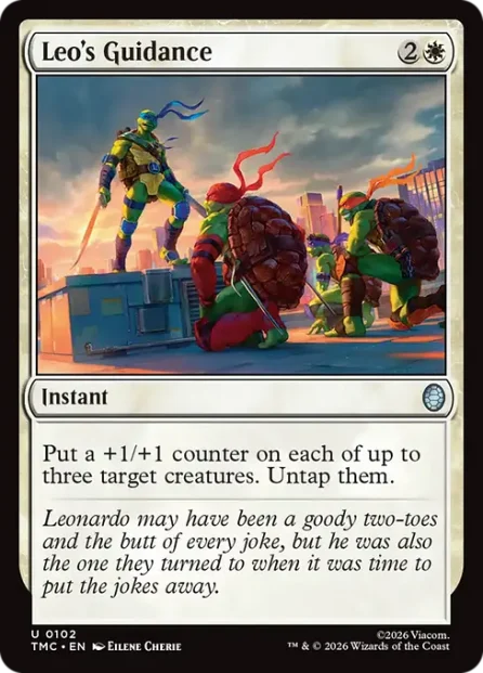 Leo's Guidance, Teenage Mutant Ninja Turtles Eternal — Magic: The Gathering card