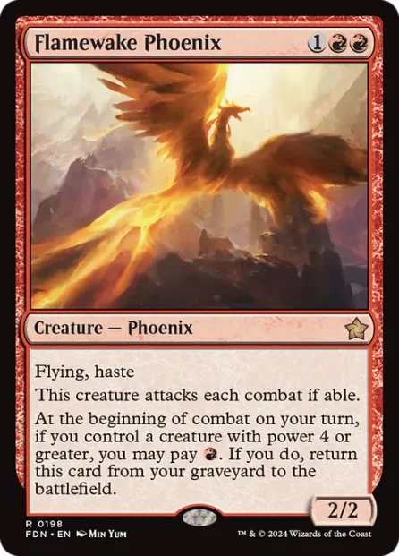Flamewake Phoenix, Foundations — Magic: The Gathering card