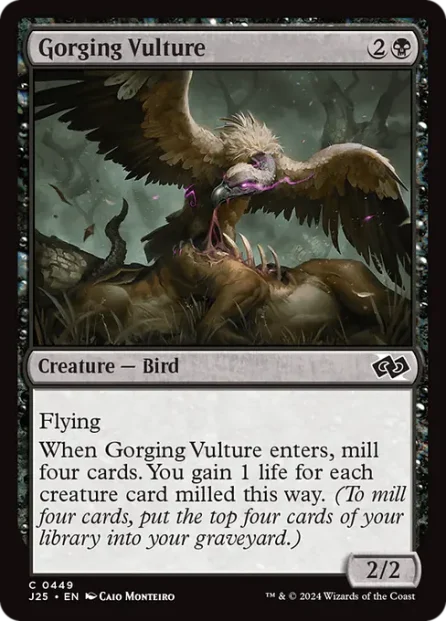 Gorging Vulture, Foundations Jumpstart — Magic: The Gathering card