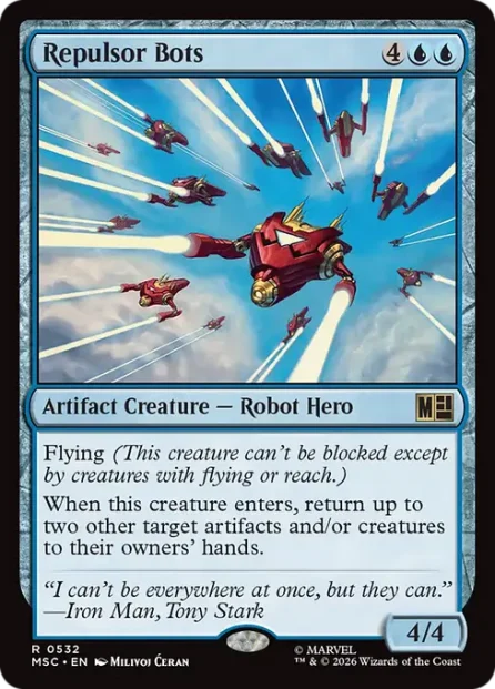 Repulsor Bots, Marvel Super Heroes Commander — Magic: The Gathering card