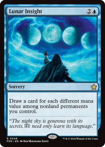 Lunar Insight, Foundations — Magic: The Gathering card