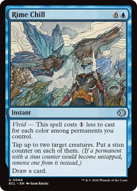 Rime Chill, Lorwyn Eclipsed — Magic: The Gathering card
