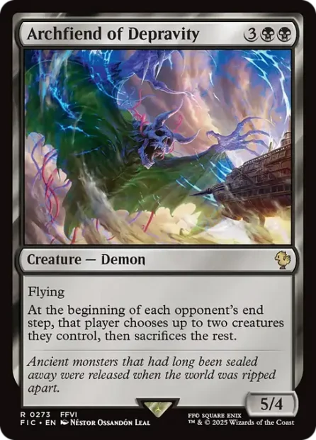 Archfiend of Depravity, Final Fantasy Commander — Magic: The Gathering card