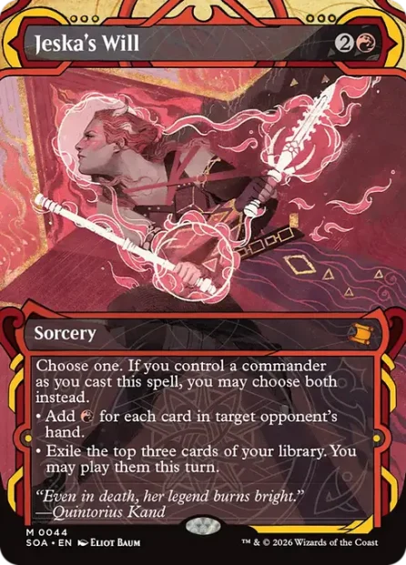 Jeska's Will, Secrets of Strixhaven Mystical Archive — Magic: The Gathering card