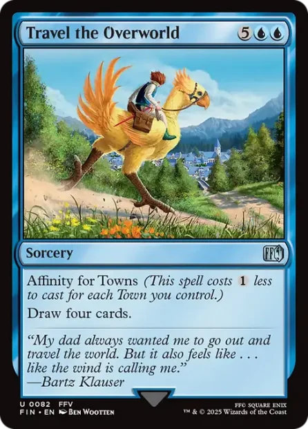 Travel the Overworld, Final Fantasy — Magic: The Gathering card