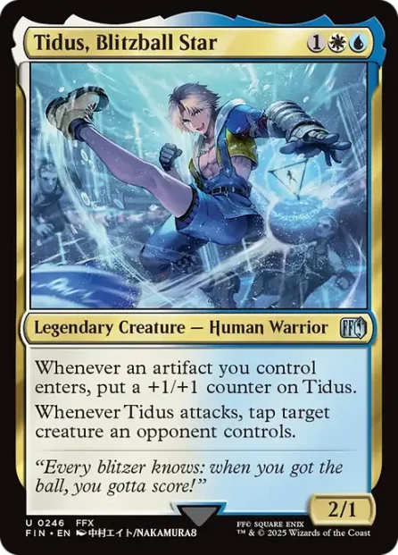 Tidus, Blitzball Star, Final Fantasy — Magic: The Gathering card