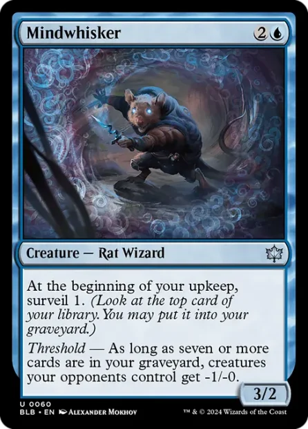 Mindwhisker, Bloomburrow — Magic: The Gathering card