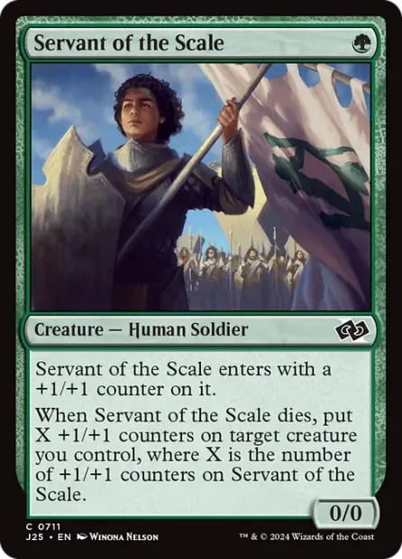 Servant of the Scale, Foundations Jumpstart — Magic: The Gathering card