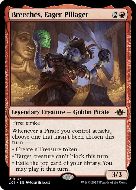 Breeches, Eager Pillager, The Lost Caverns of Ixalan — Magic: The Gathering card