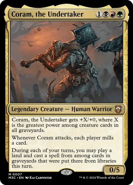 Coram, the Undertaker, Modern Horizons 3 Commander — Magic: The Gathering card