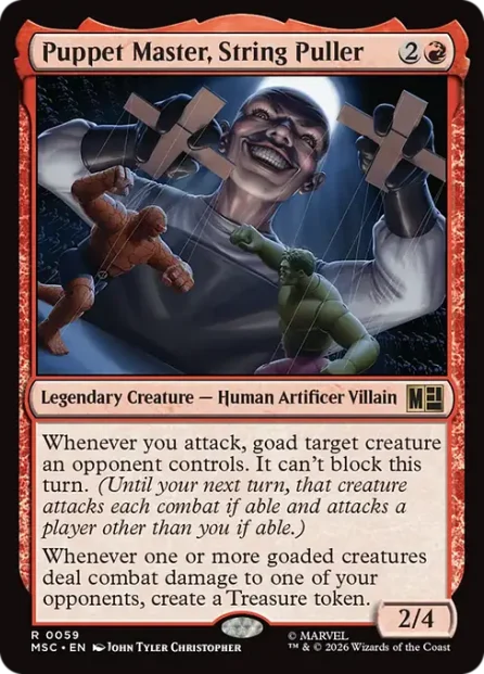 Puppet Master, String Puller, Marvel Super Heroes Commander — Magic: The Gathering card