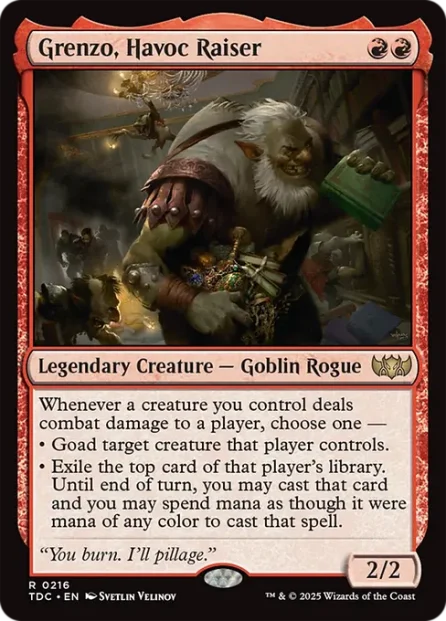 Grenzo, Havoc Raiser, Tarkir: Dragonstorm Commander — Magic: The Gathering card