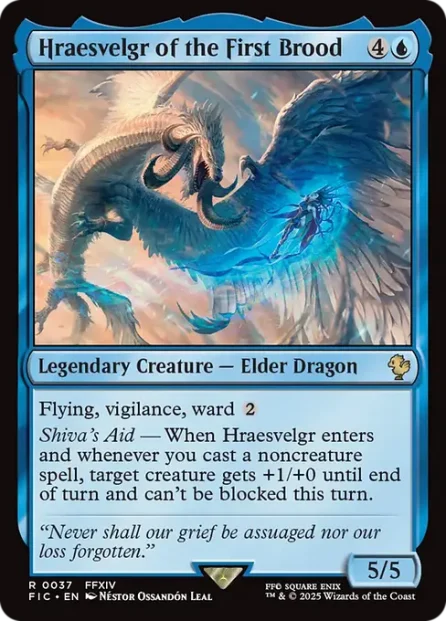 Hraesvelgr of the First Brood, Final Fantasy Commander — Magic: The Gathering card