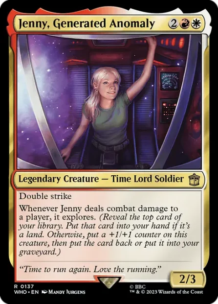 Jenny, Generated Anomaly, Doctor Who — Magic: The Gathering card