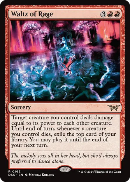 Waltz of Rage, Duskmourn: House of Horror — Magic: The Gathering card