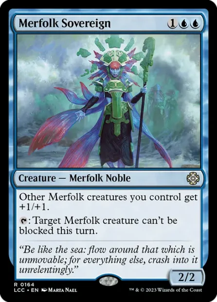 Merfolk Sovereign, The Lost Caverns of Ixalan Commander — Magic: The Gathering card