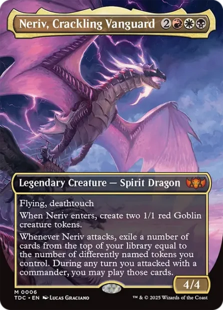 Neriv, Crackling Vanguard, Tarkir: Dragonstorm Commander — Magic: The Gathering card