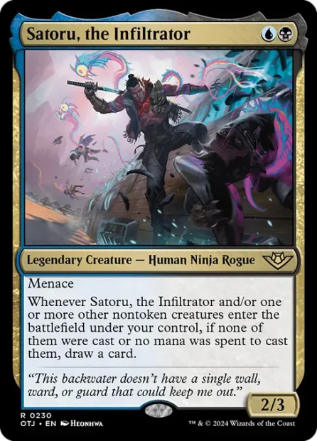 Satoru, the Infiltrator, Outlaws of Thunder Junction — Magic: The Gathering card