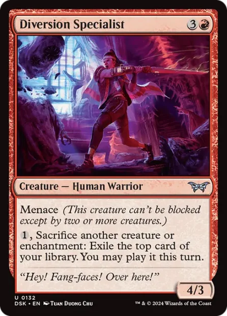 Diversion Specialist, Duskmourn: House of Horror — Magic: The Gathering card
