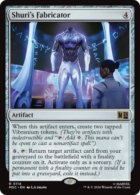 Shuri's Fabricator, Marvel Super Heroes Commander — Magic: The Gathering card