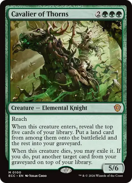 Cavalier of Thorns, Lorwyn Eclipsed Commander — Magic: The Gathering card