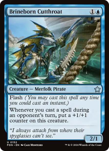 Brineborn Cutthroat, Foundations — Magic: The Gathering card