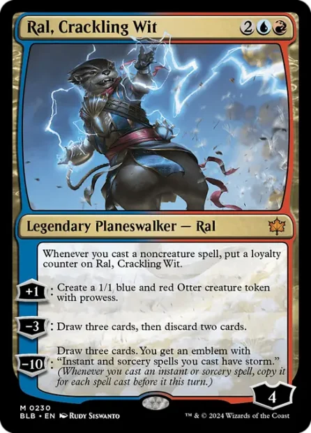 Ral, Crackling Wit, Bloomburrow — Magic: The Gathering card