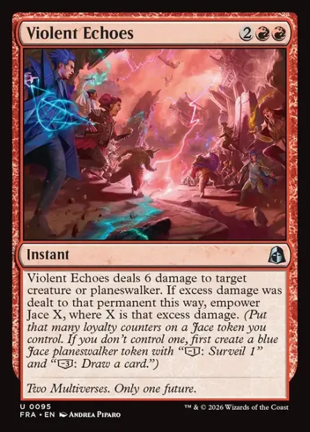 Violent Echoes, Reality Fracture — Magic: The Gathering card