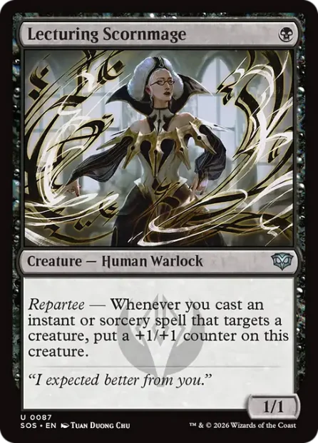 Lecturing Scornmage, Secrets of Strixhaven — Magic: The Gathering card