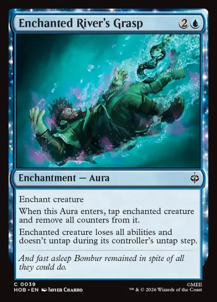 Enchanted River's Grasp, The Hobbit — Magic: The Gathering card