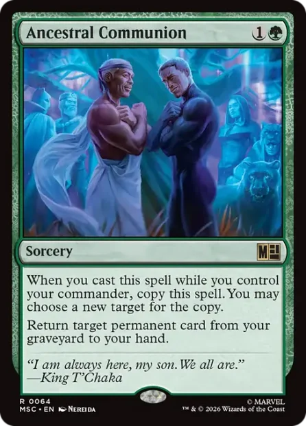 Ancestral Communion, Marvel Super Heroes Commander — Magic: The Gathering card