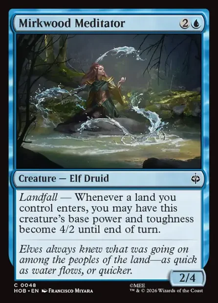 Mirkwood Meditator, The Hobbit — Magic: The Gathering card