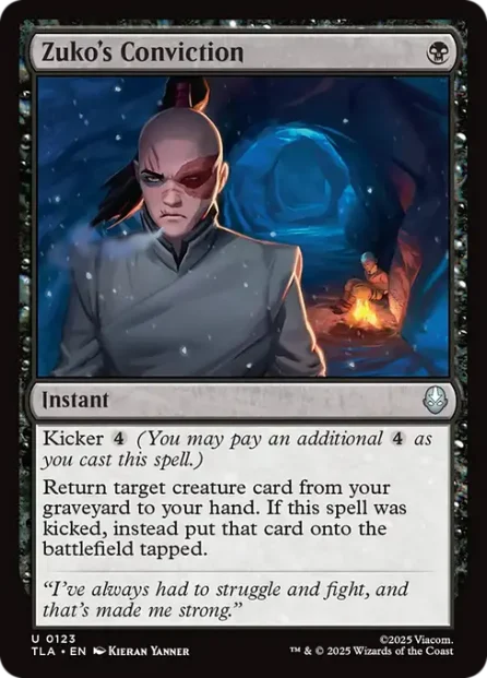 Zuko's Conviction, Avatar: The Last Airbender — Magic: The Gathering card