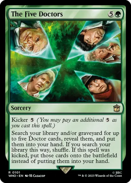 The Five Doctors, Doctor Who — Magic: The Gathering card