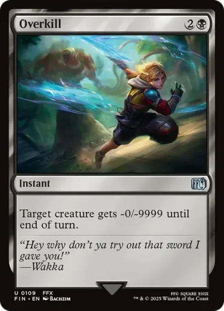 Overkill, Final Fantasy — Magic: The Gathering card