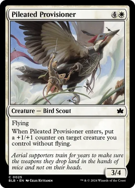 Pileated Provisioner, Bloomburrow — Magic: The Gathering card