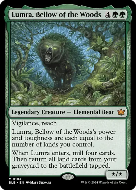 Lumra, Bellow of the Woods, Bloomburrow — Magic: The Gathering card