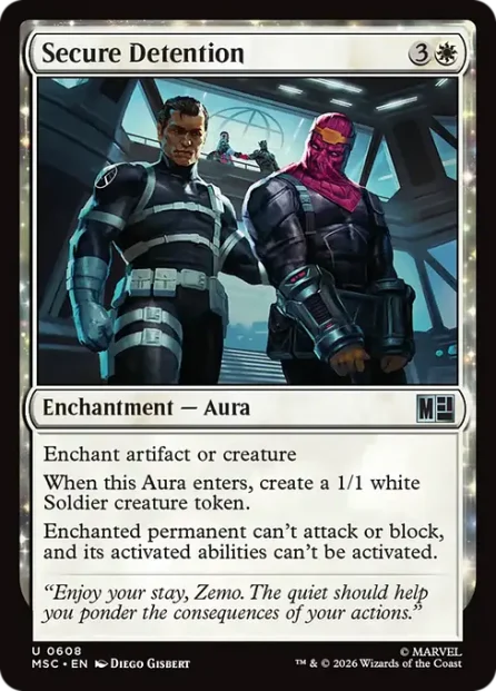 Secure Detention, Marvel Super Heroes Commander — Magic: The Gathering card