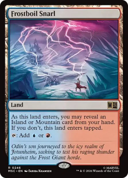 Frostboil Snarl, Marvel Super Heroes Commander — Magic: The Gathering card