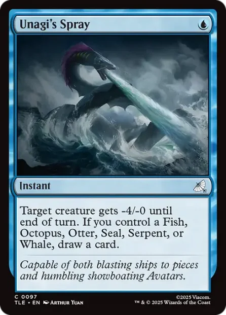 Unagi's Spray, Avatar: The Last Airbender Eternal — Magic: The Gathering card